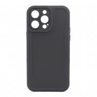 Capa Silicone Dura Apple Iphone 14 Pro Max Cinza Com Protetor De Câmera