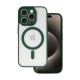 Capa Silicone Dura Apple Iphone 13 Pro Max Verde Com Protetor De Câmera Magsafe Capa Silicone Dura Apple Iphone 13 Pro Max Verde Com Protetor De Câmera Magsafe