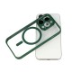 Capa Silicone Dura Apple Iphone 13 Pro Max Verde Com Protetor De Câmera Magsafe Capa Silicone Dura Apple Iphone 13 Pro Max Verde Com Protetor De Câmera Magsafe