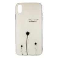 Apple Iphone Xs Max White Dandelion Vennus Flower Design Hard Silicone Case