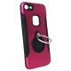 Capa Silicone Dura E Metal Com Anel De Dedo Apple Iphone 7/8 Vermelho