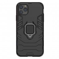 Capa Silicone Anti-Choque Armor Carbon Apple Iphone 11 Pro Preto Ring Armor Case