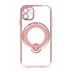 Capa Silicone Com Anel De Dedo Apple Iphone 11 Rosa Com Lente Protetora De Câmera Magsafe Capa Silicone Com Anel De Dedo Apple Iphone 11 Rosa Com Lente Protetora De Câmera Magsafe