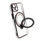 Capa Silicone Com Anel De Dedo Apple Iphone 14 Preto Com Lente Protetora De Câmera Magsafe Capa Silicone Com Anel De Dedo Apple Iphone 14 Preto Com Lente Protetora De Câmera Magsafe