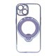 Apple Iphone 14 Blue Magsafe Silicone Case With Finger Ring And Camera Protector Lens Apple Iphone 14 Blue Magsafe Silicone Case With Finger Ring And Camera Protector Lens