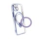 Apple Iphone 14 Blue Magsafe Silicone Case With Finger Ring And Camera Protector Lens Apple Iphone 14 Blue Magsafe Silicone Case With Finger Ring And Camera Protector Lens