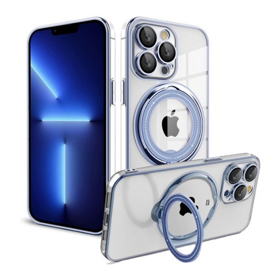 Capa Silicone Com Anel De Dedo Apple Iphone 14 Pro Max Azul Com Lente Protetora De Câmera Magsafe Capa Silicone Com Anel De Dedo Apple Iphone 14 Pro Max Azul Com Lente Protetora De Câmera Magsafe