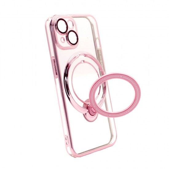 Capa Silicone Anti-Choque Apple Iphone 14 Rosa Com Lente Protetora De Câmera Magsafe Capa Silicone Anti-Choque Apple Iphone 14 Rosa Com Lente Protetora De Câmera Magsafe