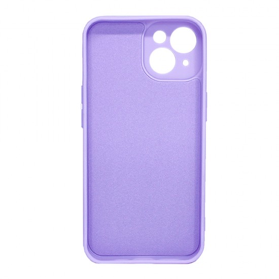 Capa Silicone Gel Apple Iphone 14 Lilás Happy Com Protetor De Câmera Capa Silicone Gel Apple Iphone 14 Lilás Happy Com Protetor De Câmera