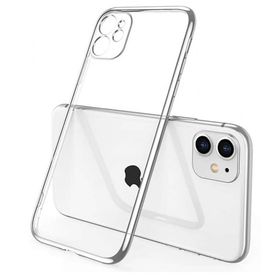 Capa Silicone Gel Apple Iphone 11 Transparente Com Protetor De Câmera Capa Silicone Gel Apple Iphone 11 Transparente Com Protetor De Câmera