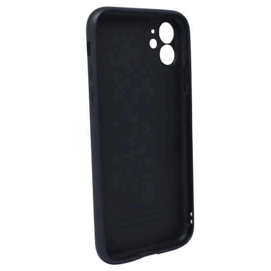 Capa Silicone Gel Apple Iphone 11 Preto Com Protetor De Câmera Capa Silicone Gel Apple Iphone 11 Preto Com Protetor De Câmera