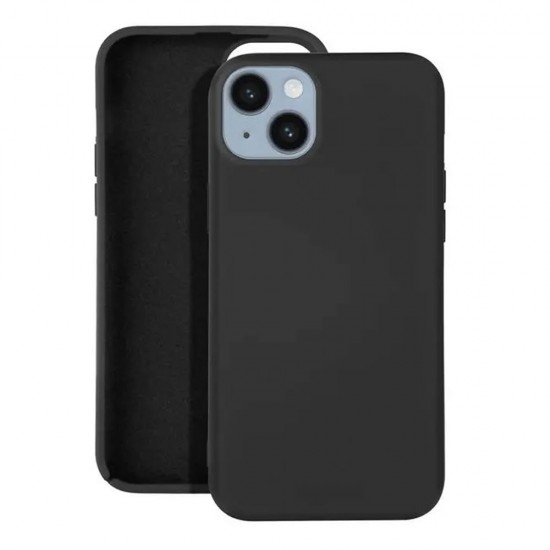 Capa Silicone Gel Apple Iphone 14 Plus Preto Robusta Capa Silicone Gel Apple Iphone 14 Plus Preto Robusta