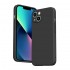 Capa Silicone Apple Iphone 14 Preto Com Protetor De Câmera Robusta