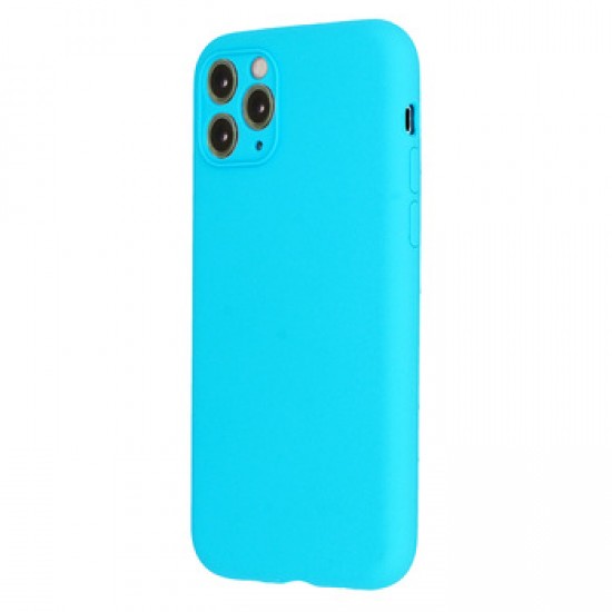 Capa Silicone Gel Apple Iphone 13 Pro Max Azul Claro Ultra Thin