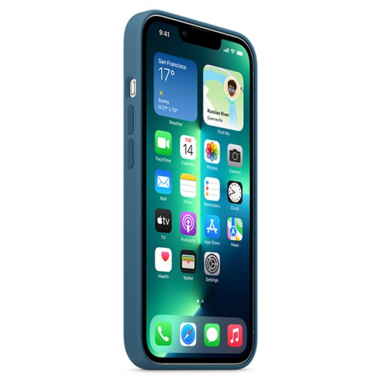 Capa Silicone Gel Apple Iphone 12 Pro Max Azul Premium