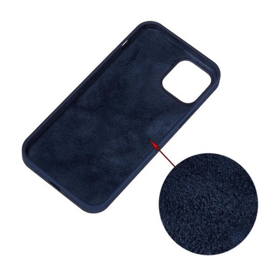 Capa Silicone Apple Iphone 15 Azul Escuro