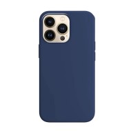 Capa Silicone Apple Iphone 15 Pro Max Azul Escuro