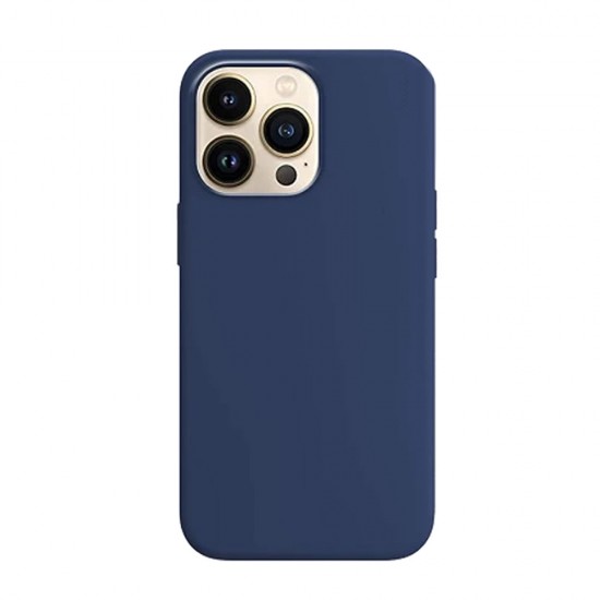 Capa Silicone Apple Iphone 15 Pro Max Azul Escuro Capa Silicone Apple Iphone 15 Pro Max Azul Escuro