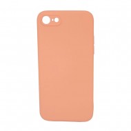 Capa Silicone Gel Apple Iphone 7/ 8/ Se 2020 Rosa Com Protetor De Câmera