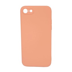 Apple Iphone 7/ 8/ Se 2020 Pink With Camera Protector Silicone Gel Case
