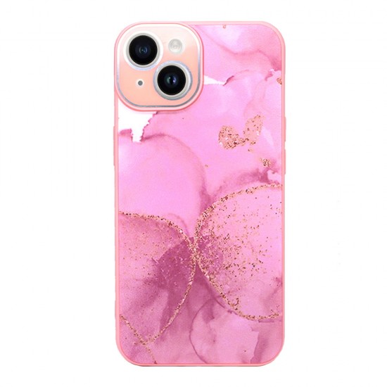 Funda De Gel De Silicona Apple Iphone 13 Pro Max Rosa Glitter