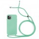 Apple Iphone 12/12 Pro Turquoise Green Robust Silicone Gel Case With String Apple Iphone 12/12 Pro Turquoise Green Robust Silicone Gel Case With String