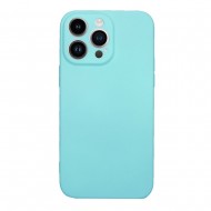 Apple Iphone 14 Pro Max Turquoise Green With Camera Protector Silicone Gel Case