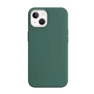 Capa Silicone Apple Iphone 15 Verde Escuro