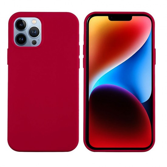 Capa Silicone Apple Iphone 15 Pro Max Vermelho