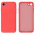 Capa Silicone Gel Apple Iphone 7/ 8/ Se 2020 Vermelho Com Protetor De Câmera