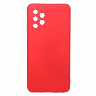 Capa Silicone Gel Samsung Galaxy A32 4g/A325 Vermelho Com Protetor De Câmera Robusta