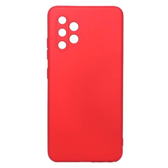 Capa Silicone Gel Samsung Galaxy A32 4g/A325 Vermelho Com Protetor De Câmera Robusta