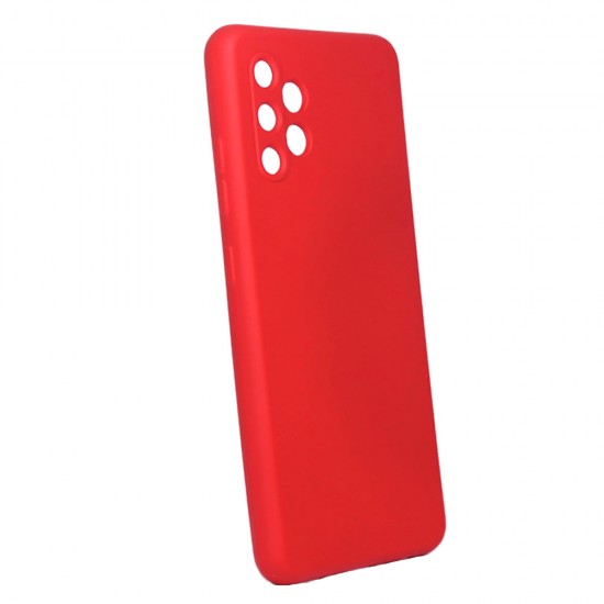 Capa Silicone Gel Samsung Galaxy A32 4g/A325 Vermelho Com Protetor De Câmera Robusta