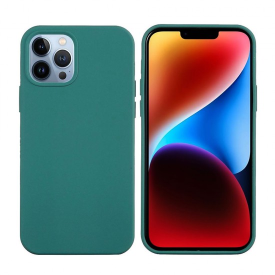 Capa Silicone Apple Iphone 15 Pro Max Verde Escuro Capa Silicone Apple Iphone 15 Pro Max Verde Escuro
