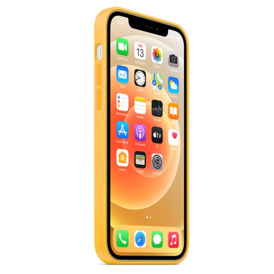 Apple Iphone 12 Pro Max Yellow Premium Silicone Gel Case