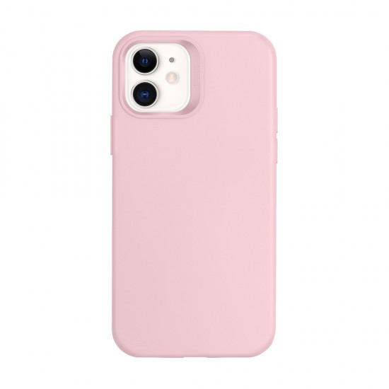 Funda De Gel De Silicona Apple Iphone 12 Mini Rosa Claro