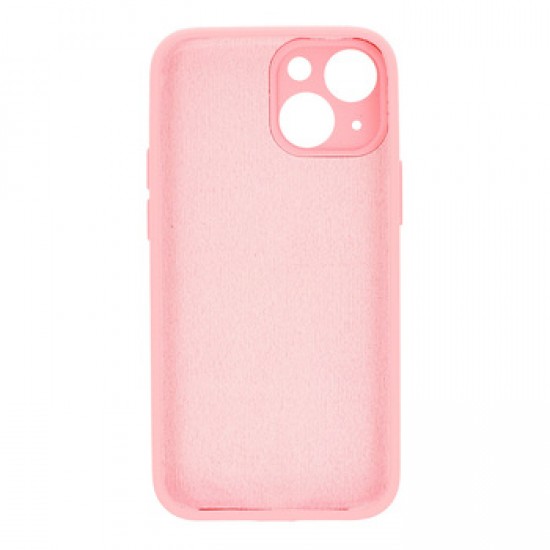 Capa Silicone Gel Apple Iphone 13 Rosa Clara Ultra Thin