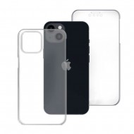 Capa Silicone Dura 360º Apple Iphone 14 Transparente