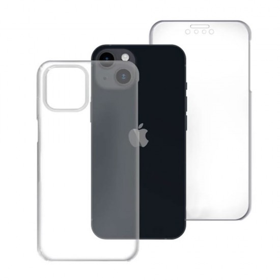 Capa Silicone Dura 360º Apple Iphone 14 Plus/Max Transparente