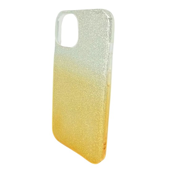 Capa Silicone Gel Brilhante Apple Iphone 13 Pro Dourado