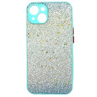 Capa Silicone Com Desenho Bling Glitter Apple Iphone 13 Verde Com Protetor De Câmera