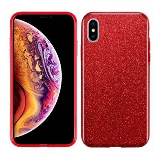 Capa Silicone Gel Brilhante Apple Xs Max Vermelho