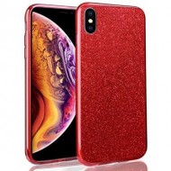 Capa Silicone Gel Brilhante Apple Xs Max Vermelho