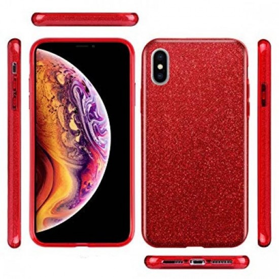 Cover Premium Bling Sparkling For Iphone Xs Max Red Cover Premium Bling Sparkling For Iphone Xs Max Red