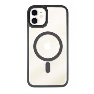 Capa Silicone Gel Bumper Apple Iphone 11 Preto Magsafe