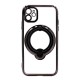 Apple Iphone 11 Black Magsafe Silicone Case With Finger Ring And Camera Protector Lens Apple Iphone 11 Black Magsafe Silicone Case With Finger Ring And Camera Protector Lens