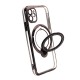 Apple Iphone 11 Black Magsafe Silicone Case With Finger Ring And Camera Protector Lens Apple Iphone 11 Black Magsafe Silicone Case With Finger Ring And Camera Protector Lens