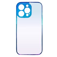 Apple Iphone 13 Pro Gradient Blue With Camera Protector Bumper Silicone Gel Case