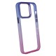 Capa Silicone Gel Bumper Apple Iphone 14 Pro Max Azul Gradiente Elektro