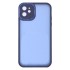 Apple Iphone 11 Mate Blue Bumper Silicone Gel Case With Camera Protector Elektro